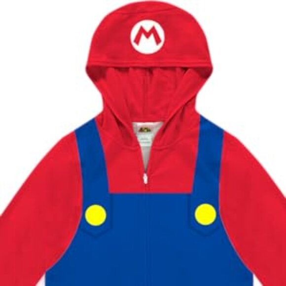 NWOT LICENSED SUPER MARIO BROTHERS BOYS ONESIE SIZE 6/7 - Picture 3 of 3